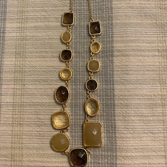 Ann Taylor Long Gemstone Necklace - Picture 5 of 15